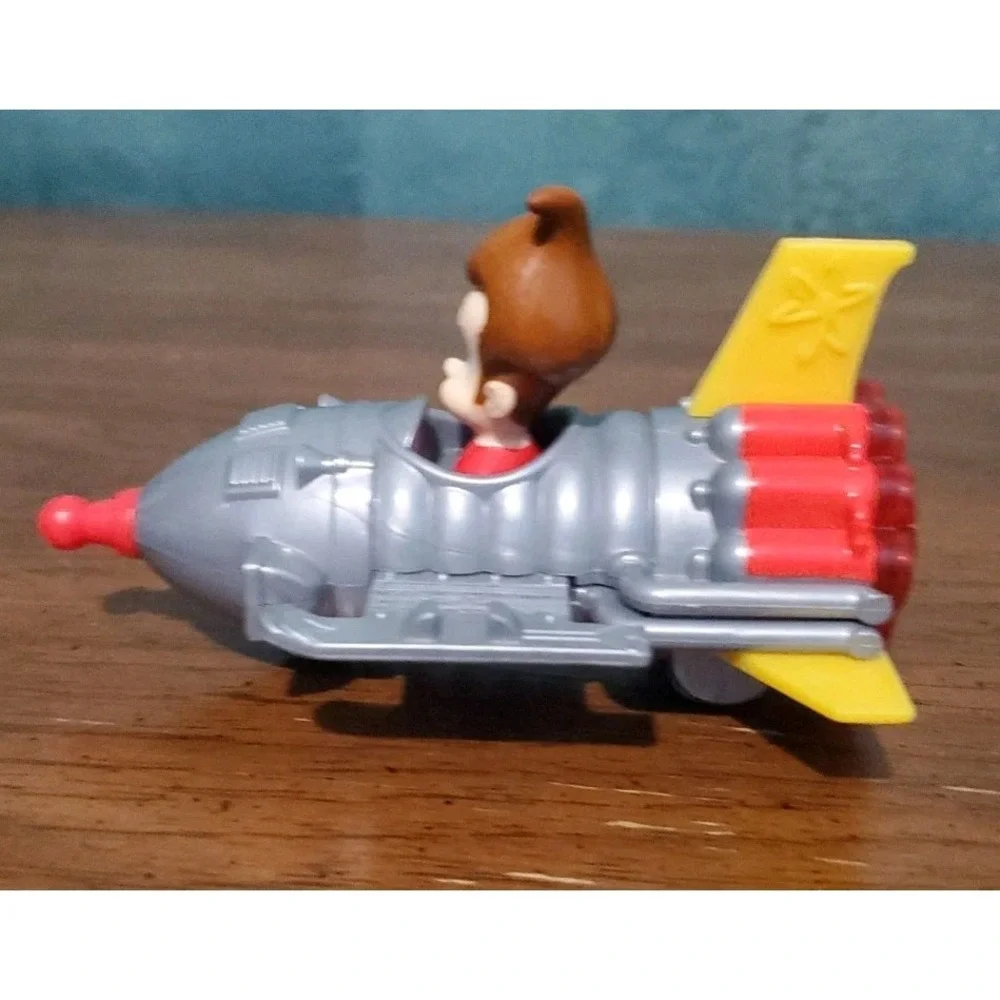 Nickelodeon 2003 Jimmy Neutron Boy Genius Space Ship Car Vehicle Toy Figure